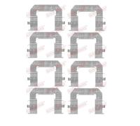 2x Veloce Brake 109-1776 Set Accessori Pastiglia Freno a Disco Frontale per Opel