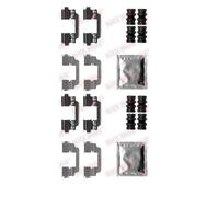 2x Veloce Brake 109-1861 Set Accessori Pastiglia Freno a Disco Ant. per Ford Max