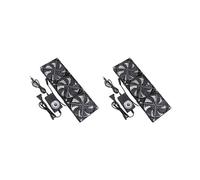 2X Ventola di Raffreddamento da 120 mm 3000 Giri/Min con Controller 12 cm 12 V 220 V Btc Machine Chassis Workstation Cabinet Radiatore Ventola Spina