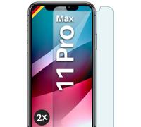 2x vero vetro per Apple iPhone 11 Pro Max pellicola protettiva cellulare prot...