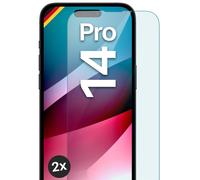 2x vero vetro per Apple iPhone 14 Pro pellicola protettiva HD cellulare prote...