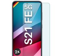 2x vero vetro per Samsung Galaxy S21 FE 5G pellicola protettiva HD Premium pr...