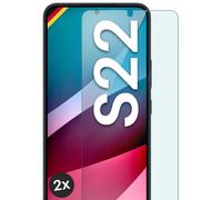 2x vero vetro per Samsung Galaxy S22 pellicola protettiva vetro temperato pro...