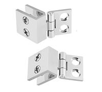 2x Vetro Cerniera Armadio Vetrina 0 Gradi Beschlag Fascetta 5-8mm Porta Spessore
