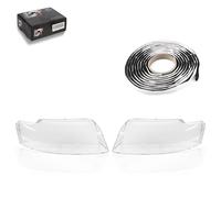 2X Vetro Fari Sinistro Destro Set Per Audi A4 8E B6 Cabrio Avant 2000-2005
