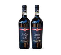 2x Vino Rosso Conero Riserva docg Decebalo, bottiglia 0,75 l. cantina Strologo, Camerano, Ancona, Italy. Prodotto tipico marchigiano