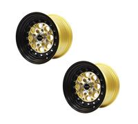 2x Vms Revolver Lavorati Color Oro Nero Labbro Trascinamento da Corsa Ruote Rims