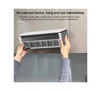 2X Wall-Mounted Air Cooler FanQuick Cooling Leafless Air Conditioner Wireless Quiet Electric Fans with Remote B