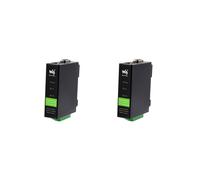 2X Waveshare Modulo Ethernet Industriale Isolato da RS232/485/422 un RJ45 TCP/IP un Modulo Seriale Server Seriale di Tipo Ferroviario [con POE]
