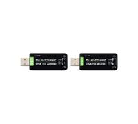 2X Waveshare Scheda Audio USB, Modulo Audio USB, Convertitore Audio Esterno Senza Driver per Raspberry Pi / Jetson