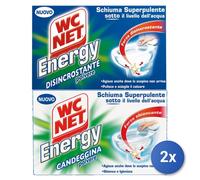2x Wc Net Energy Bagno Polvere Con Candeggina (FRAGRANZA MISTA)