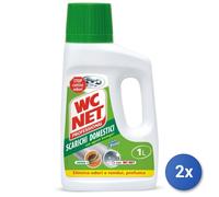 2x Wc Net Pulitore Scarichi Domestici 1000 Ml.