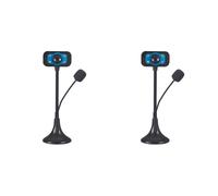 2X Webcam Web Webcam USB Ad Alta Definizione Web Cam un 4 LED con MIC Deskt9586