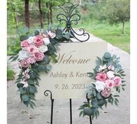 2x Wedding Arch Flowers Decorazione Del Corridoio per Matrimoni per La Reception