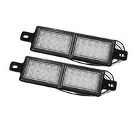 2x White LED Side Marker Clearance Lights Indicator Trailer RV Truck Lorry