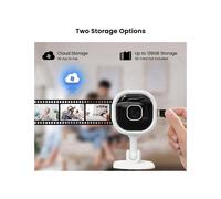 2X WiFi Camera 2K, Telecamere di Sicurezza Domestica per Interni per Neonati/Anziani/Cane/Animale Domestico con App per Telefono