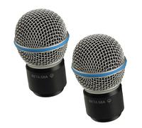 2x Wireless Microfono Capsula Per Shure BETA58/58A Wireless Mic Capsule