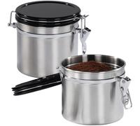 2x Xavax Scatola Caffè Acciaio Inox per IN Polvere Ermetico di Scorta Serbatoio
