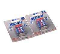 2X XCell Litio 9V Blocco 1200 mAh 6AM6 In 1 Pezzo Blister