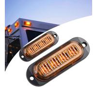 2X YE LED Luce Indicatori Laterali Di Marca Lampada Per Rimorchio 24V 12V Nuova