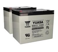 2X Yuasa Blei-Akku REC80-12I Pb 12V / 80Ah Zyklenfest, M6 Interno Filettato