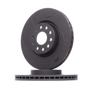 2x ZIMMERMANN 100.3300.53 Black Z Disco freno Anteriore per VW GOLF VI (5K1)