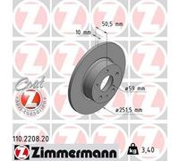 ZIMMERMANN 110.2208.20 Disco freno