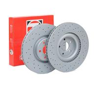 2x ZIMMERMANN 250.1395.52 Disco freno Anteriore per FORD FOCUS III 350mm