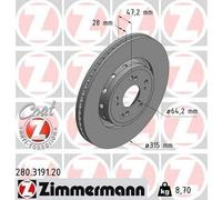 ZIMMERMANN 280.3191.20 Disco freno