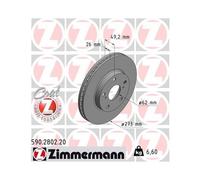 ZIMMERMANN 590.2802.20 Disco freno