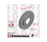 ZIMMERMANN 380.2172.20 Disco freno