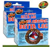 2X Zoo Med Floating Betta Log™ Tronco Galleggiante Per Pesce Combattente Siamese