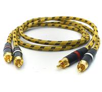 2x1, 0 Metro Professionale Cavo Cinch per Revox B225 B226 Estate Classico Neutre