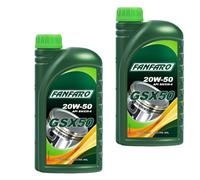 2X1 Litro FANFARO GSX 50 20W-50 API SN/CH-4 Olio Motore Universale Economy-Class