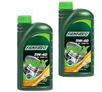 2X1 Litro FANFARO PDX 5W-40 API SN ACEA C3 C2 Olio Motore