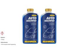 2X1 Litro MANNOL 9808 Shampoo Auto Concentrato-Profi Lavaggio Auto Detergente
