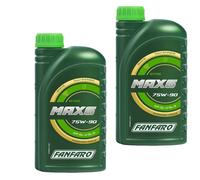 2X1 Litro Originale FANFARO Olio Per Trasmissione MAX 6 75W-90 API GL-4/GL-5