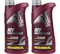 2x1 Litro Originale MANNOL MN8210-4ME Atf Multivehicle Cambio Automatico Oil