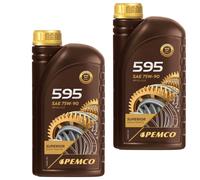 2X1 Litro Originale PEMCO Olio Del Cambio iPOID 595 75W-90