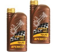 2x1 Litro Originale PEMCO olio motore idrive 140 15W-40 Api Sl / Cf Oil