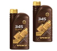2X1 Litro Originale PEMCO OLIO MOTORE iDRIVE 345 5W-30 API SN/CF