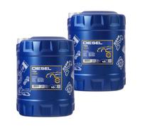 2x10 Litri MANNOL Diesel TDI 5W-30 Olio Motore API SN/CH-4 ACEA C2 C3 GM DEXOS2