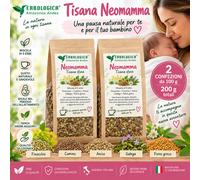 2x100g Tisana Neomamma Galega Finocchio Anice Cumino Fieno Greco