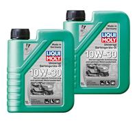 2x1Liter LIQUI MOLY Universale Gartengeräte-öl 10W-30 4-Takt Rasaerba Olio 4T