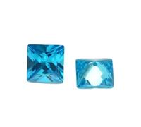 2X2-10X10mm 5A Quadrato Principessa Taglio CZ Pietra Cubic Zirconia Sintetico Gemme Per La Creazione Di Gioielli, 7x7mm 50pcs, Zirconia cubica