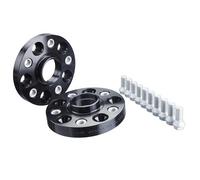 H&R Set di Distanziali per ruote DRA-sistema 50mm per asse - Interasse 5x112 - Mozzo 66,5mm - Bulloni M14x1,5 - compatibile con Audi/Mercedes - Nero