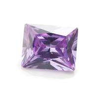 2X3-10X12mm 5A rettangolo CZ pietra vari colori Cubic Zirconia Loose sintetico gemme per gioielli, 8x10mm 50pcs, Zirconia cubica