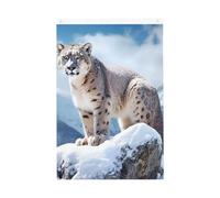 2x3 Bandiera verticale a doppia faccia bandiera festiva Banner con occhielli No Fade Garden Flag Snow Leopard Mountain Yard Flag Photo Sfondo per interni ed esterni decorazione