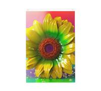 2x3 Bandiera Verticale Doppio Lato Bandiera di Vacanza Banner Con Occhielli No Fade Bandiera Giardino 3d Colorato Girasole Yard Bandiera Foto Sfondo Per Interni Esterni Decorazione