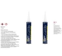 2X310ML MANNOL Sigillante Per Parabrezza Colla In Poliuretano